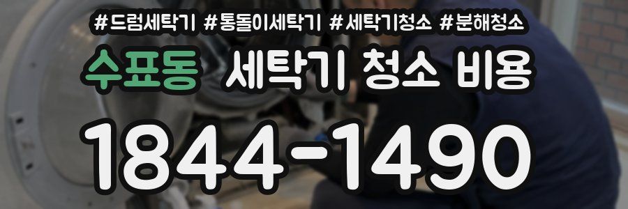 수표동 세탁기 청소 비용