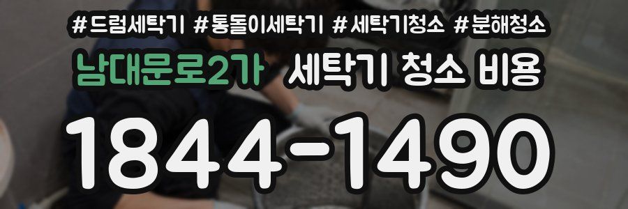 남대문로2가 세탁기 청소 비용