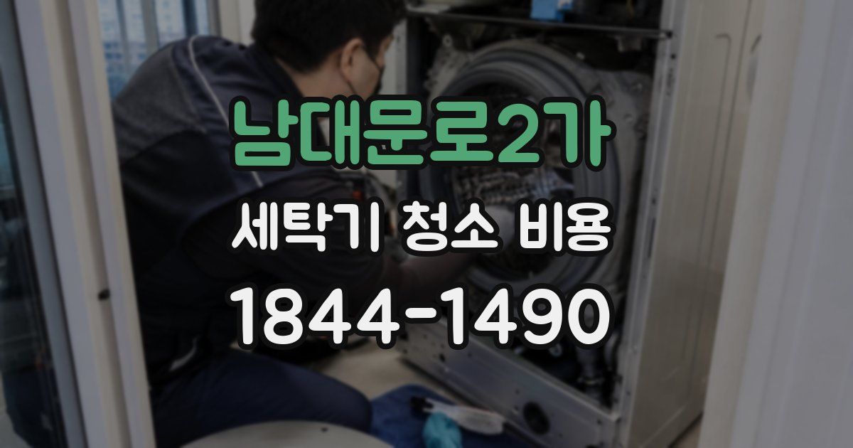 남대문로2가 세탁기 청소 비용