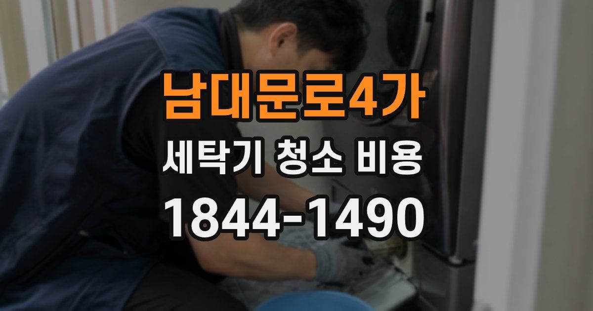 남대문로4가 세탁기 청소 비용