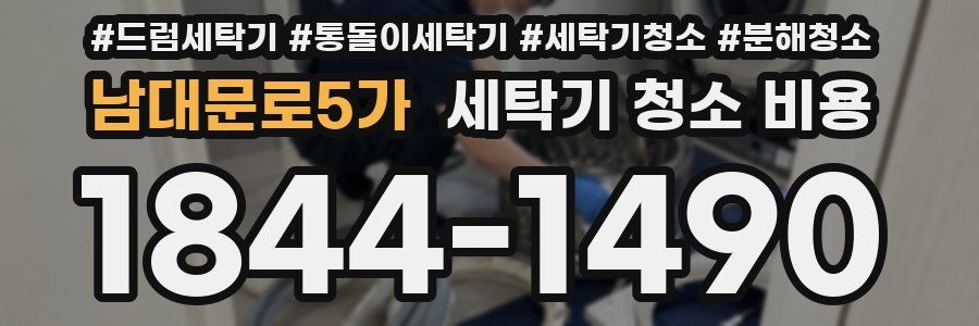 남대문로5가 세탁기 청소 비용