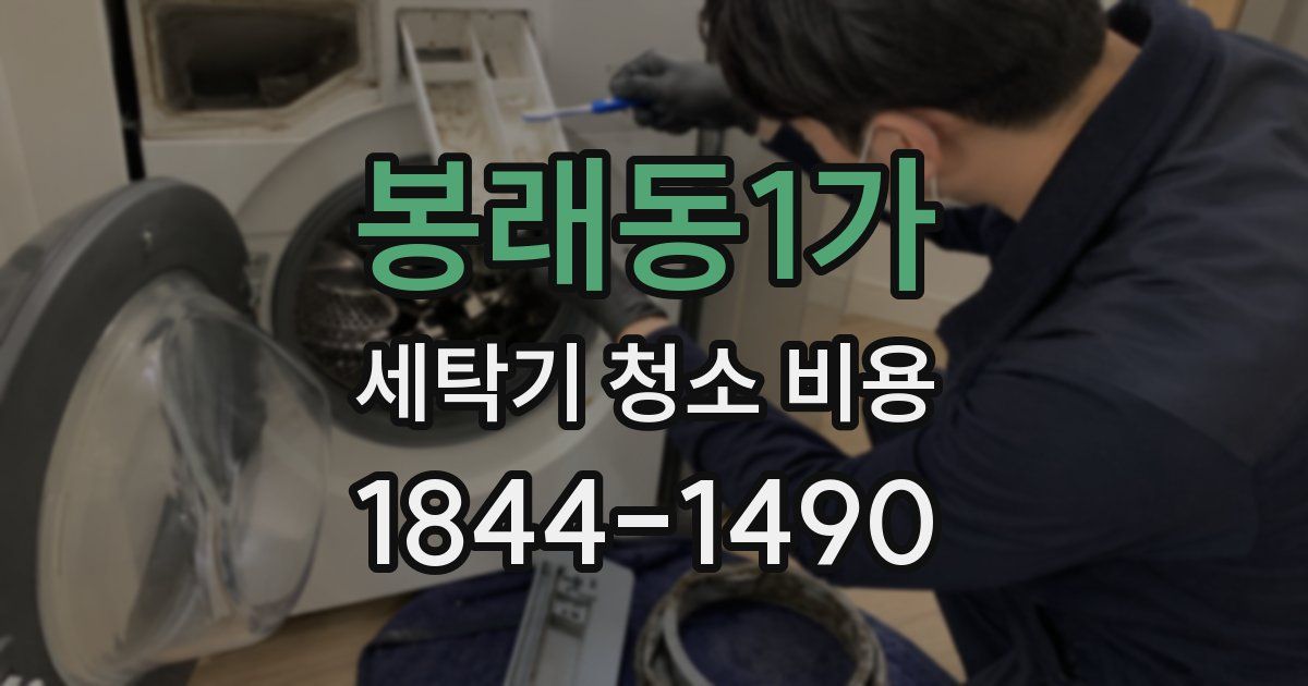 봉래동1가 세탁기 청소 비용