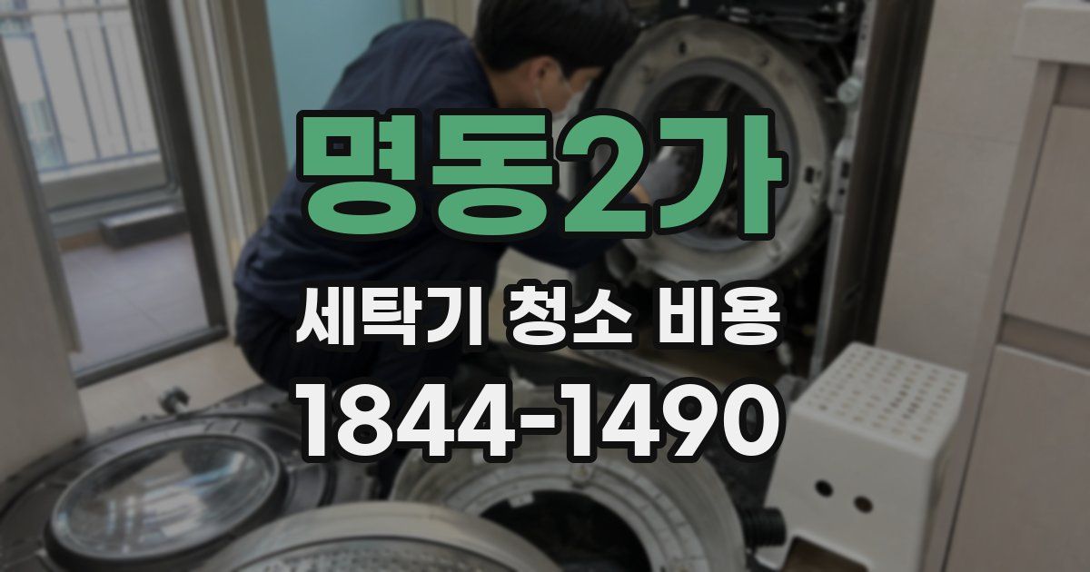명동2가 세탁기 청소 비용