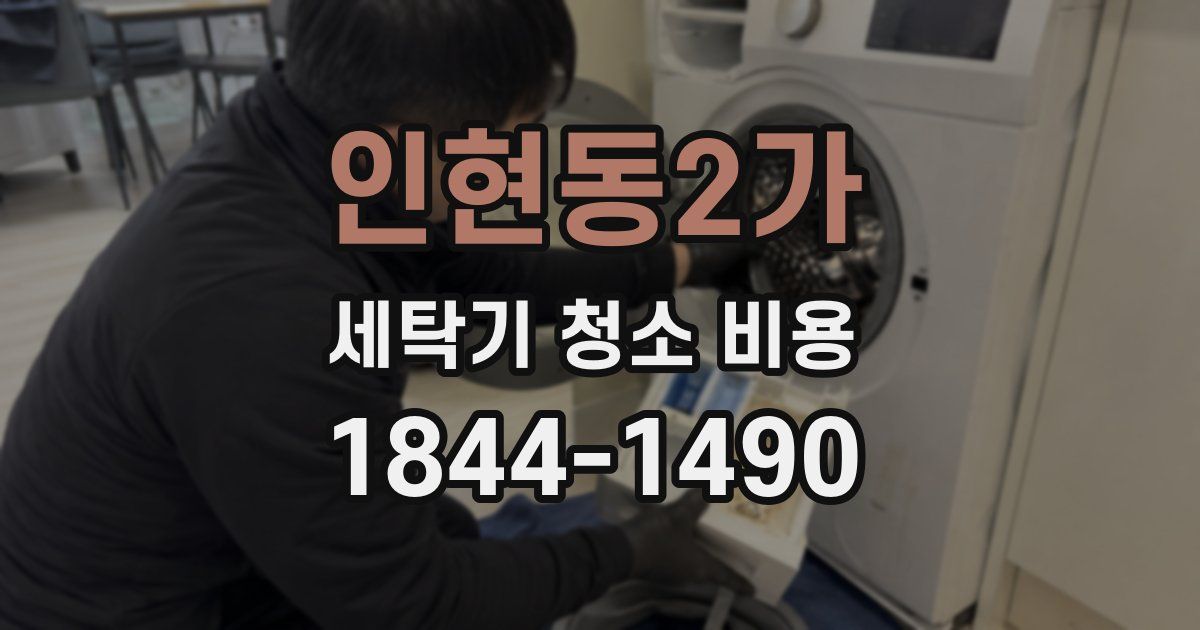 인현동2가 세탁기 청소 비용
