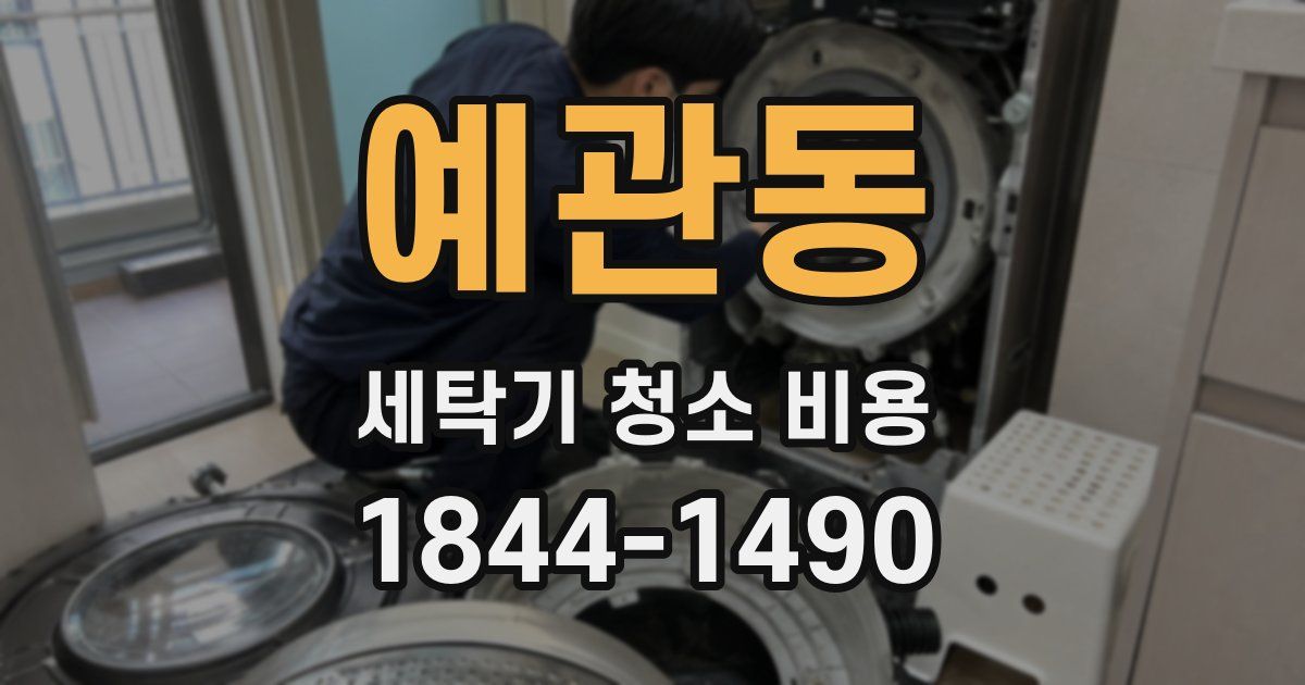 예관동 세탁기 청소 비용