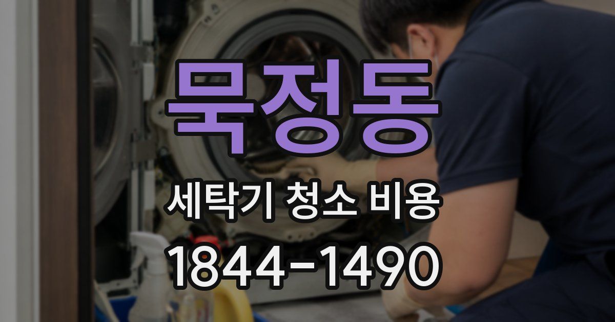 묵정동 세탁기 청소 비용