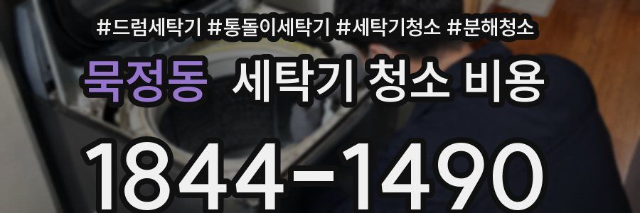 묵정동 세탁기 청소 비용