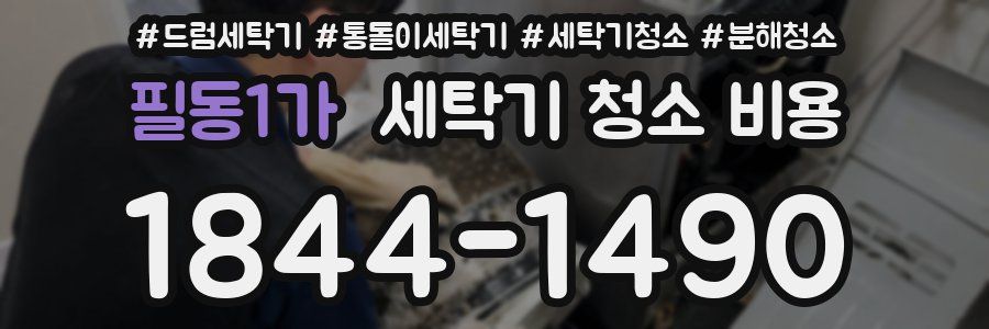 필동1가 세탁기 청소 비용