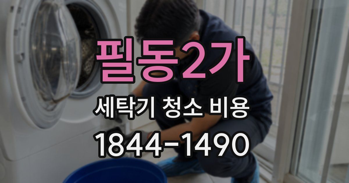 필동2가 세탁기 청소 비용