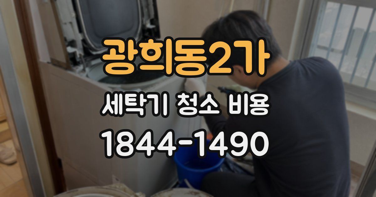 광희동2가 세탁기 청소 비용