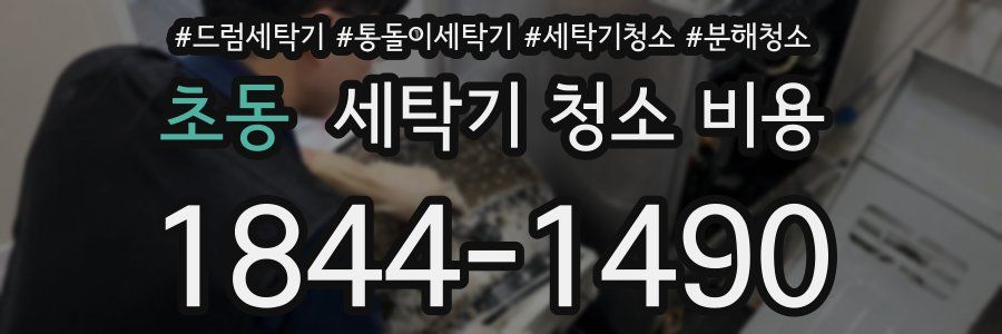 초동 세탁기 청소 비용
