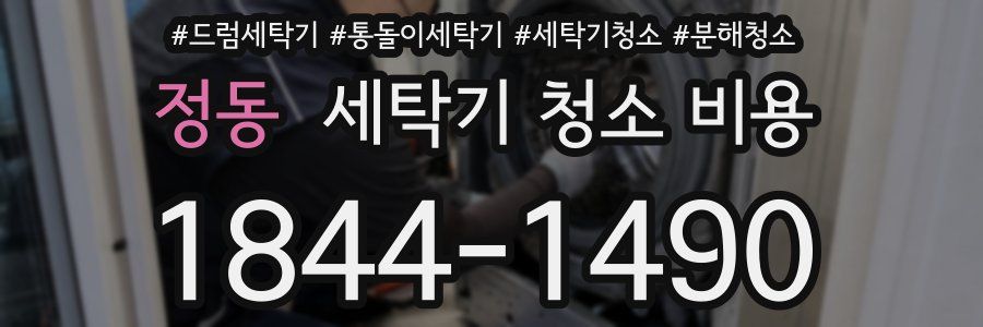 정동 세탁기 청소 비용