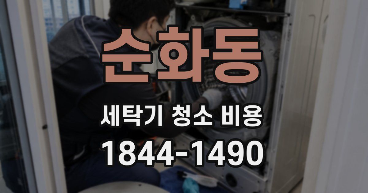 순화동 세탁기 청소 비용