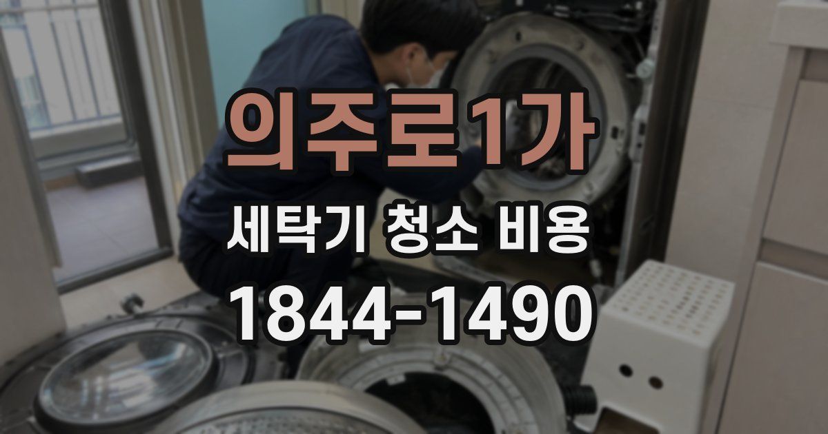 의주로1가 세탁기 청소 비용