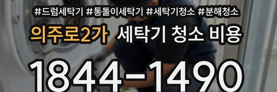 의주로2가 세탁기 청소 비용