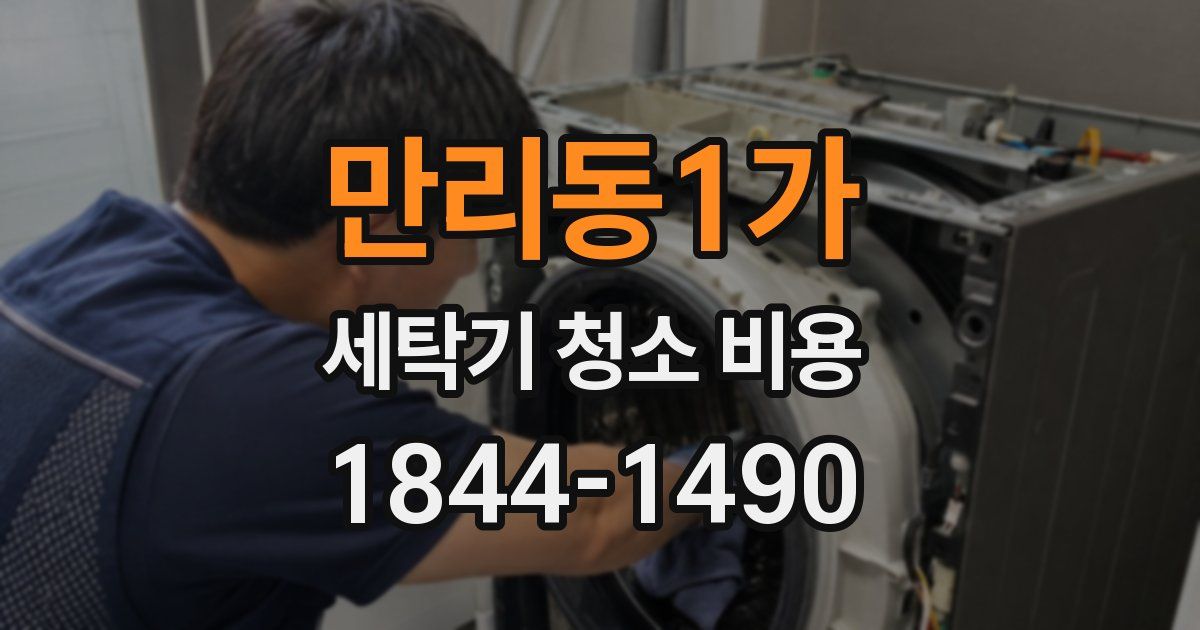 만리동1가 세탁기 청소 비용