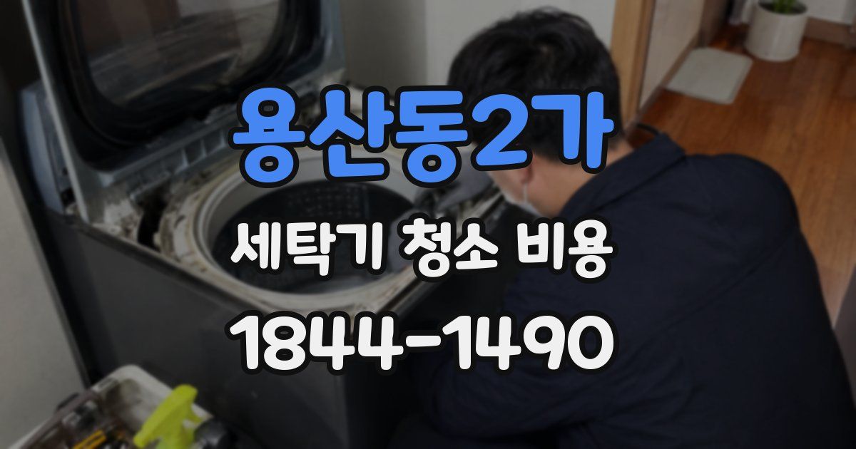 용산동2가 세탁기 청소 비용