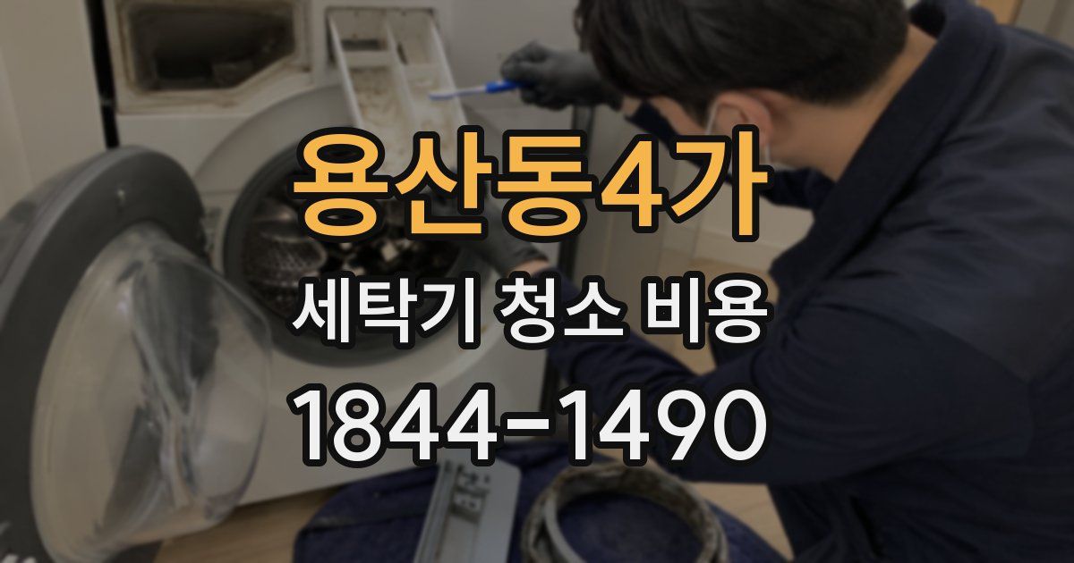 용산동4가 세탁기 청소 비용