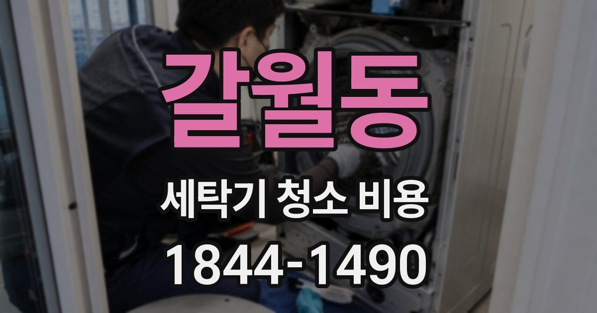 갈월동 세탁기 청소 비용