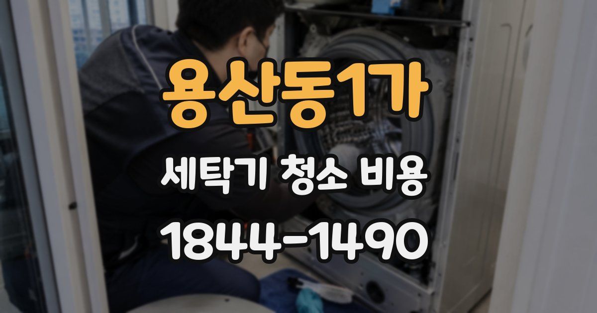 용산동1가 세탁기 청소 비용