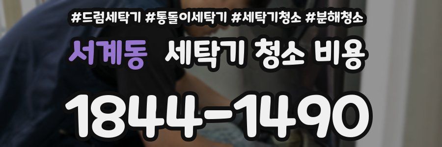 서계동 세탁기 청소 비용
