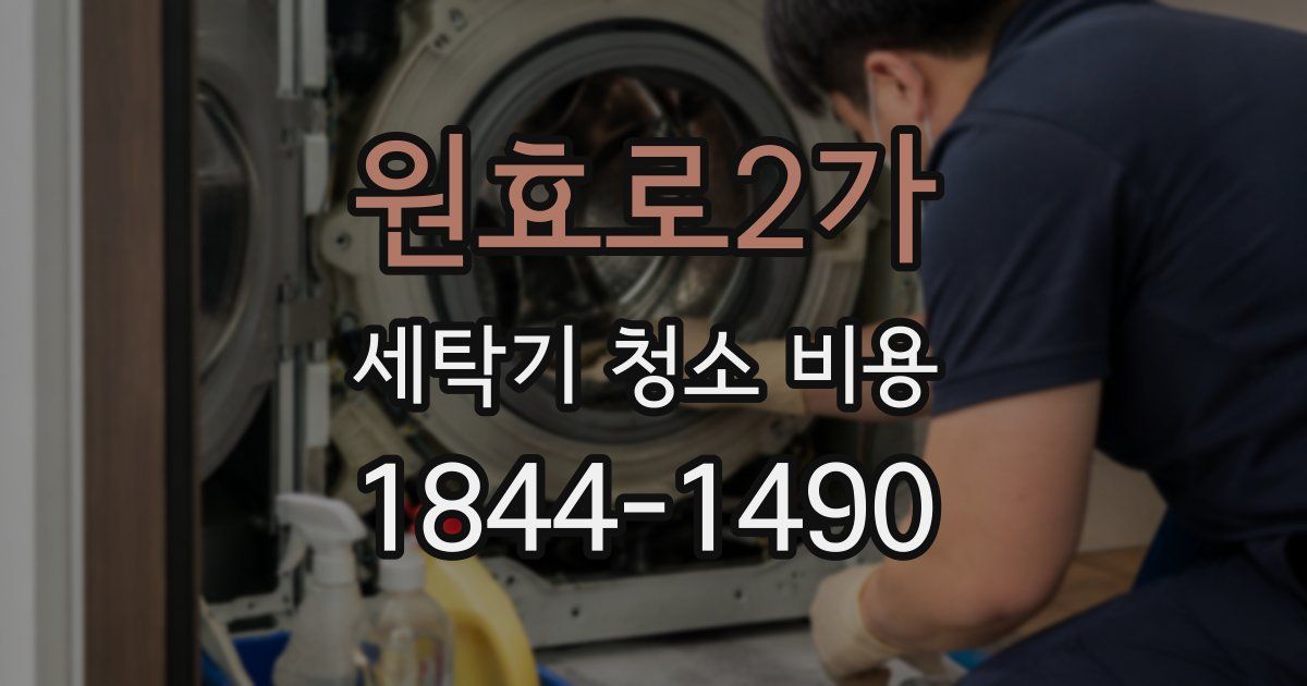 원효로2가 세탁기 청소 비용