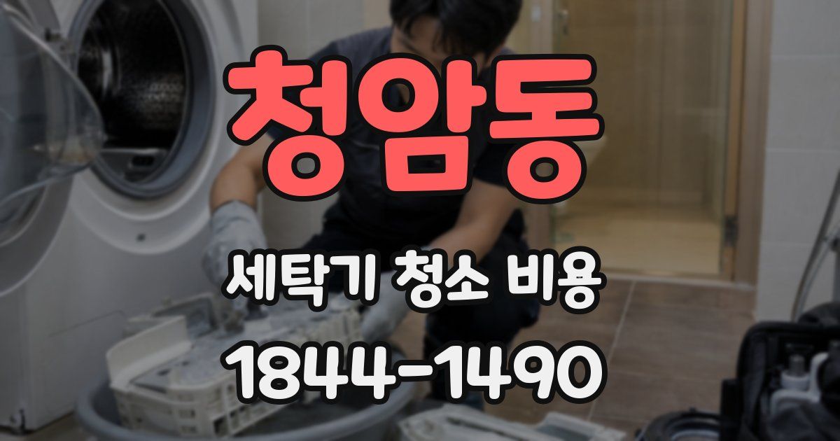 청암동 세탁기 청소 비용