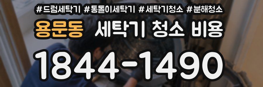 용문동 세탁기 청소 비용