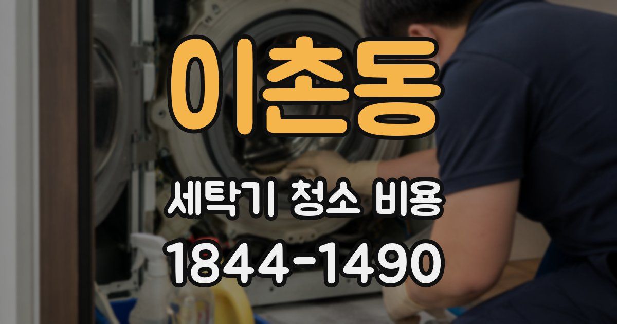 이촌동 세탁기 청소 비용