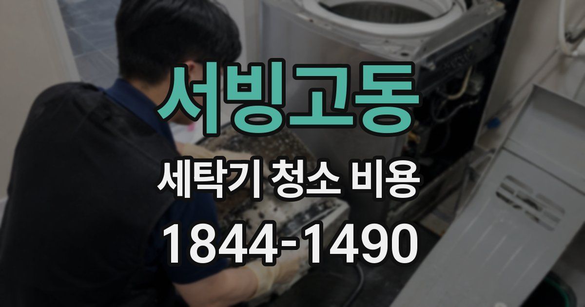서빙고동 세탁기 청소 비용