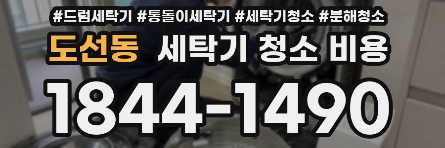 도선동 세탁기 청소 비용