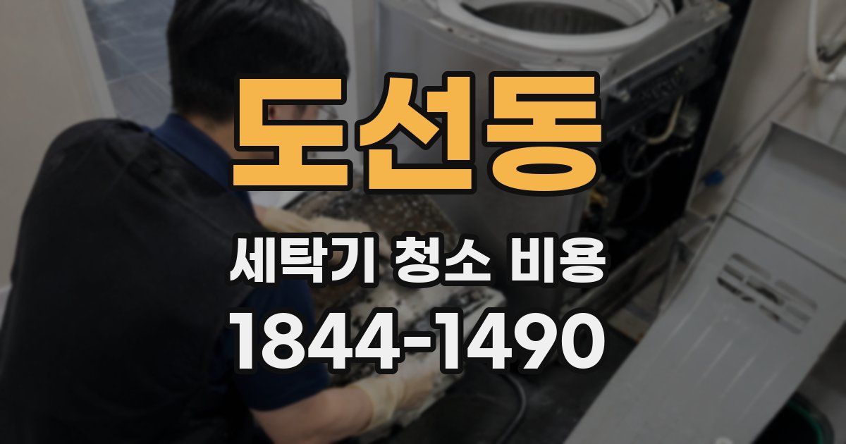 도선동 세탁기 청소 비용