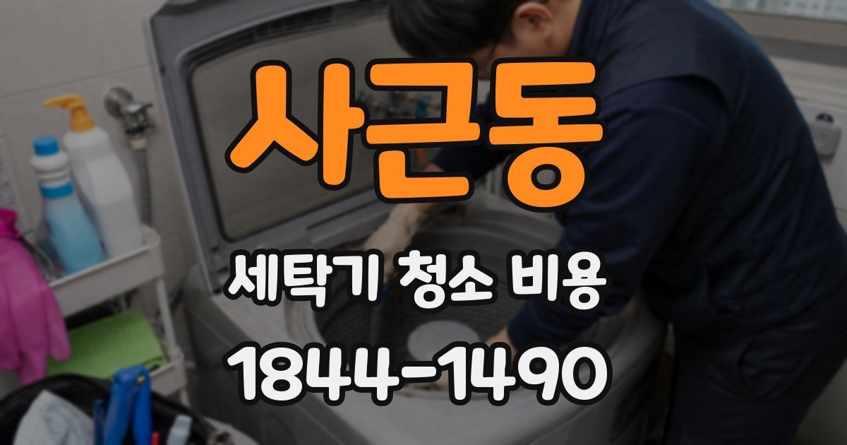 사근동 세탁기 청소 비용