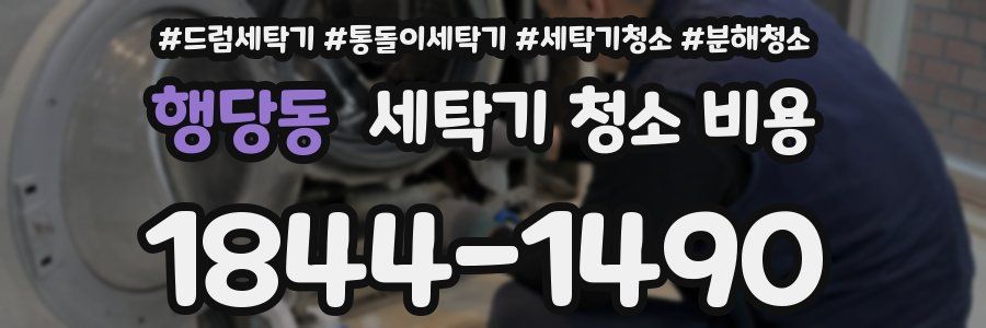 행당동 세탁기 청소 비용