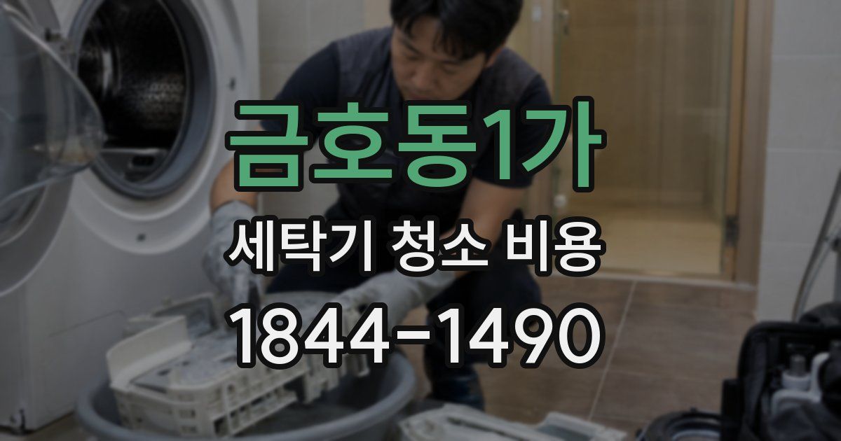 금호동1가 세탁기 청소 비용