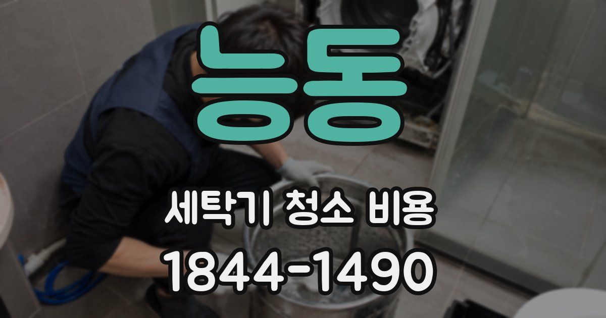 능동 세탁기 청소 비용