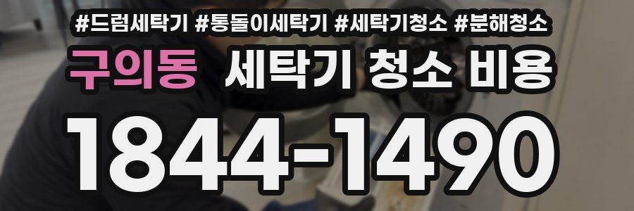 구의동 세탁기 청소 비용