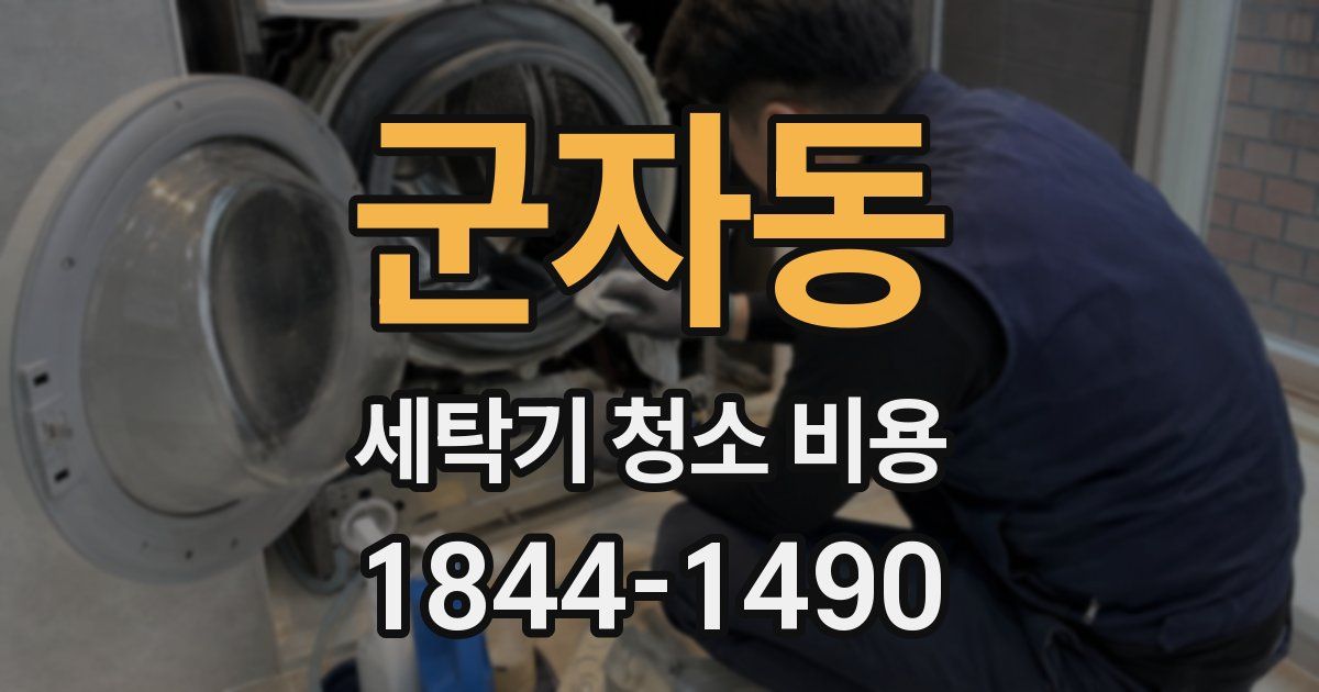 군자동 세탁기 청소 비용