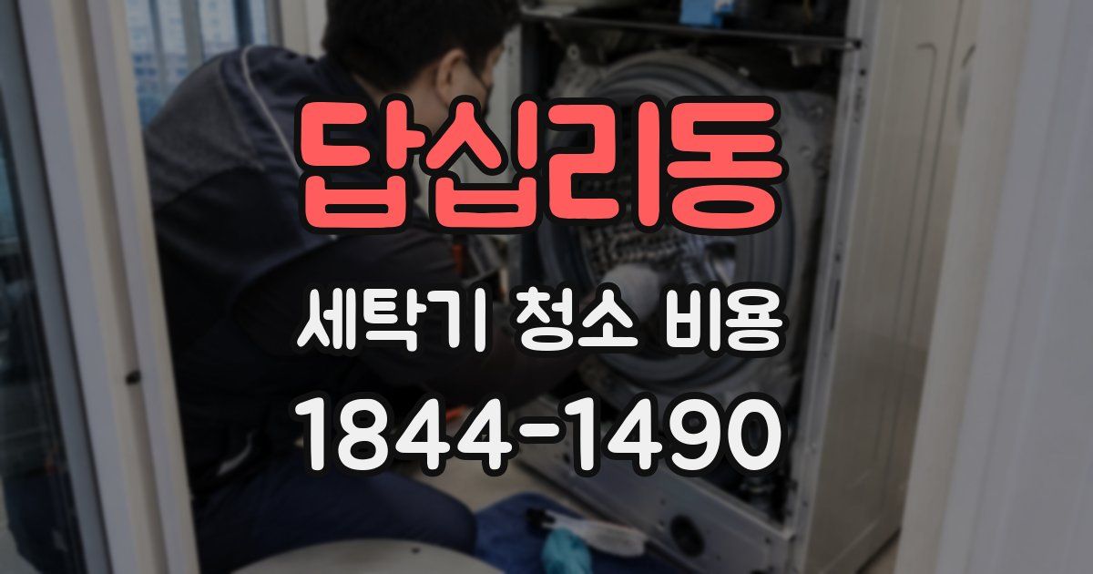 답십리동 세탁기 청소 비용