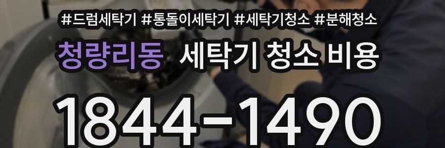 청량리동 세탁기 청소 비용
