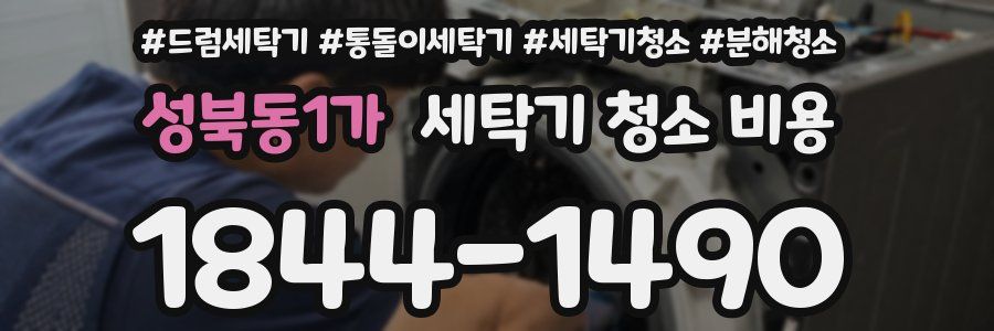 성북동1가 세탁기 청소 비용