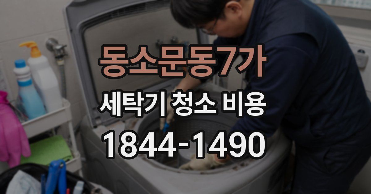 동소문동7가 세탁기 청소 비용
