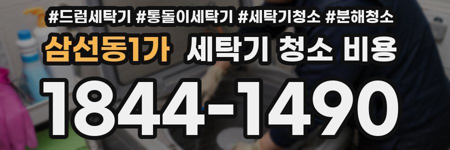 삼선동1가 세탁기 청소 비용