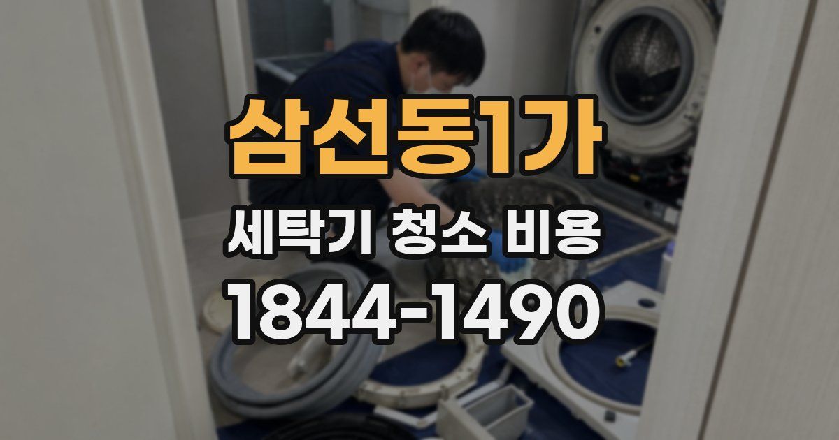 삼선동1가 세탁기 청소 비용