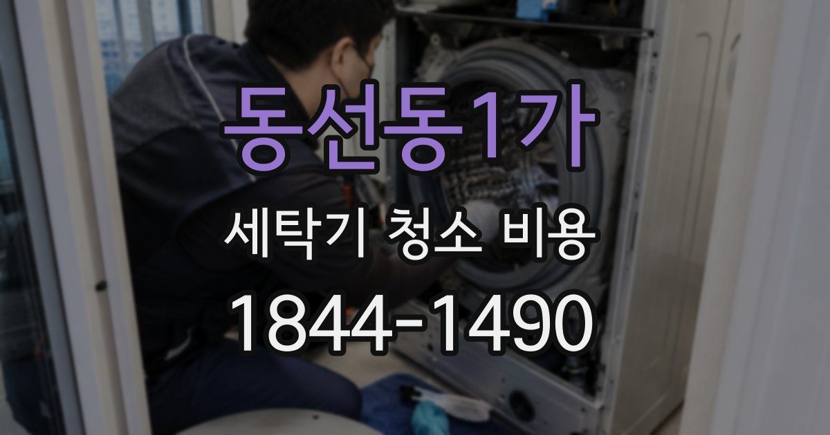 동선동1가 세탁기 청소 비용