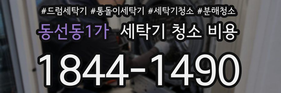 동선동1가 세탁기 청소 비용