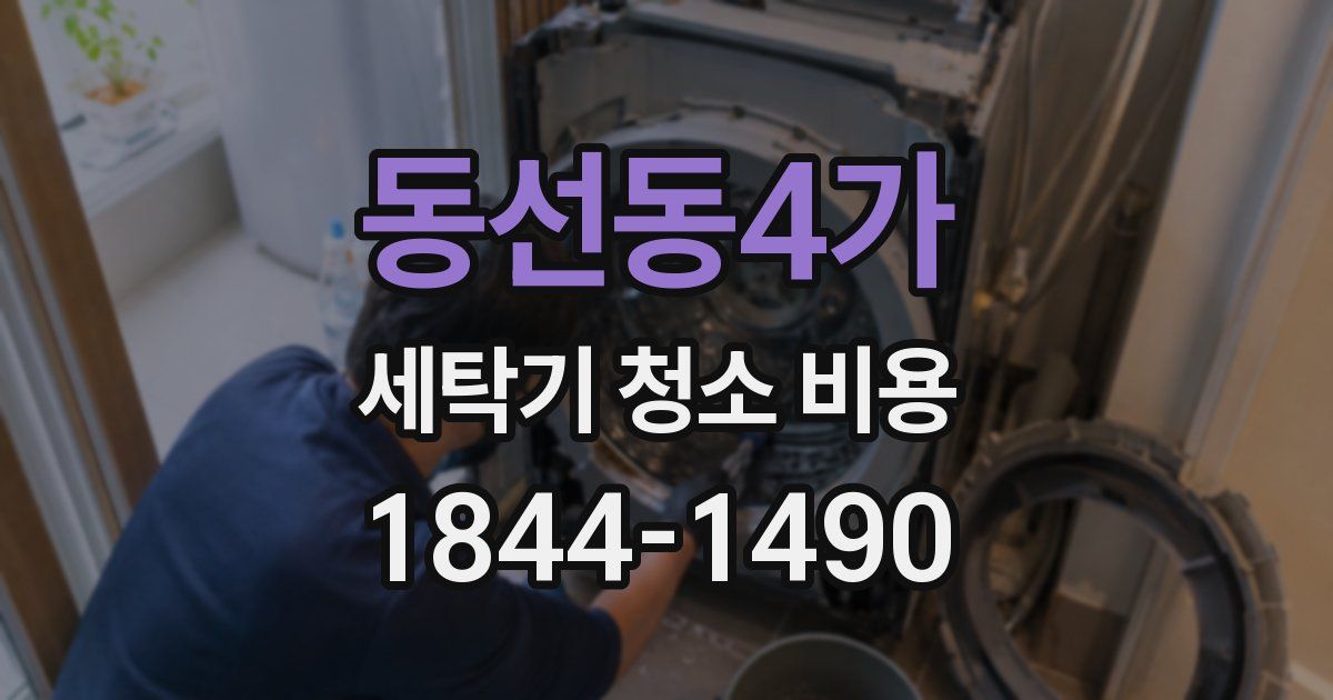 동선동4가 세탁기 청소 비용