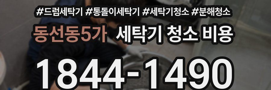 동선동5가 세탁기 청소 비용