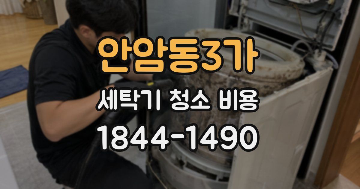 안암동3가 세탁기 청소 비용