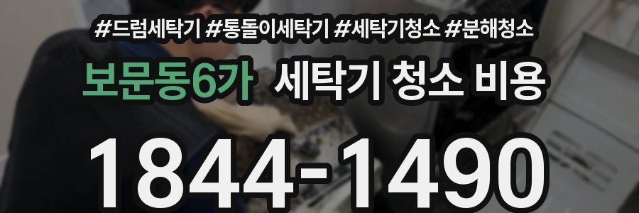 보문동6가 세탁기 청소 비용